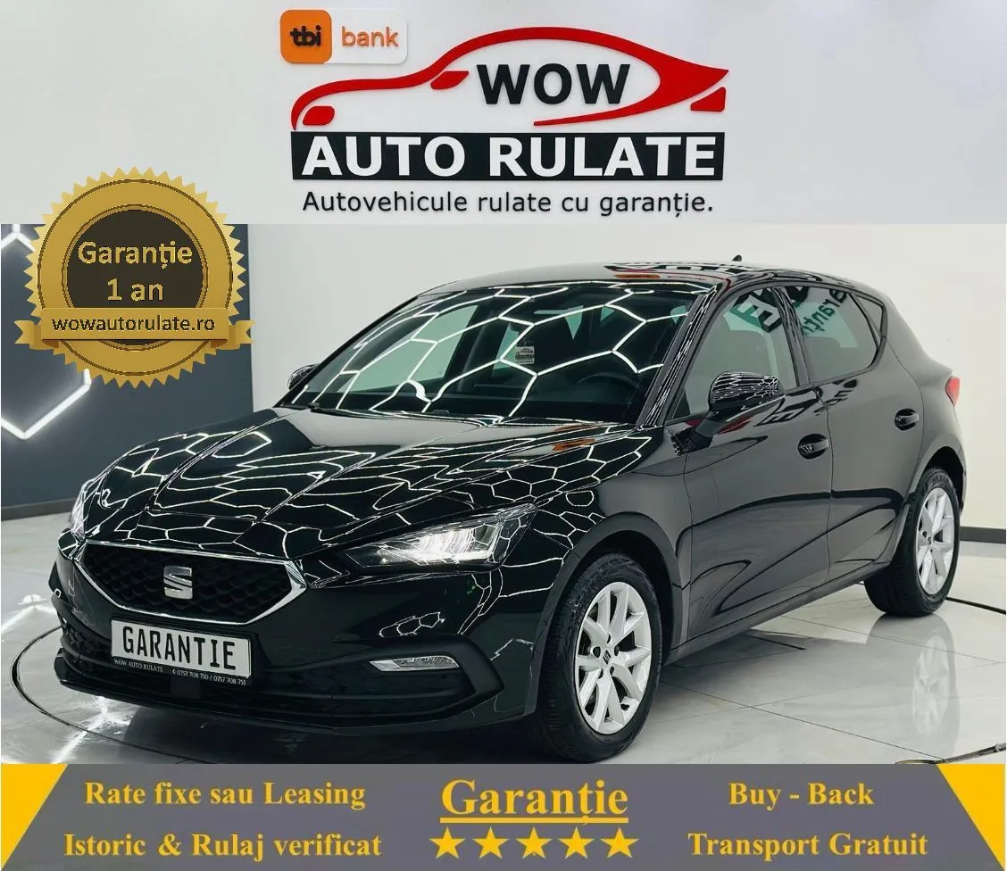 SEAT LEON 2022 1.6D E6 Garantie 12 Luni Rate Avans 0 Doar Cu Buletinul 2022 - WOW Auto Rulate