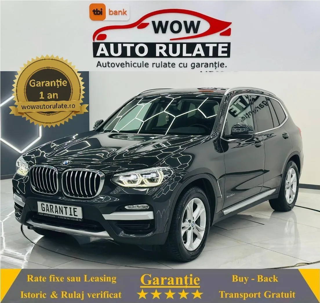 BMW X3 2018 2.0D E6 4x4 Garantie 12 Luni Rate Avans 0 Doar Cu Buletinul 2018 - WOW Auto Rulate