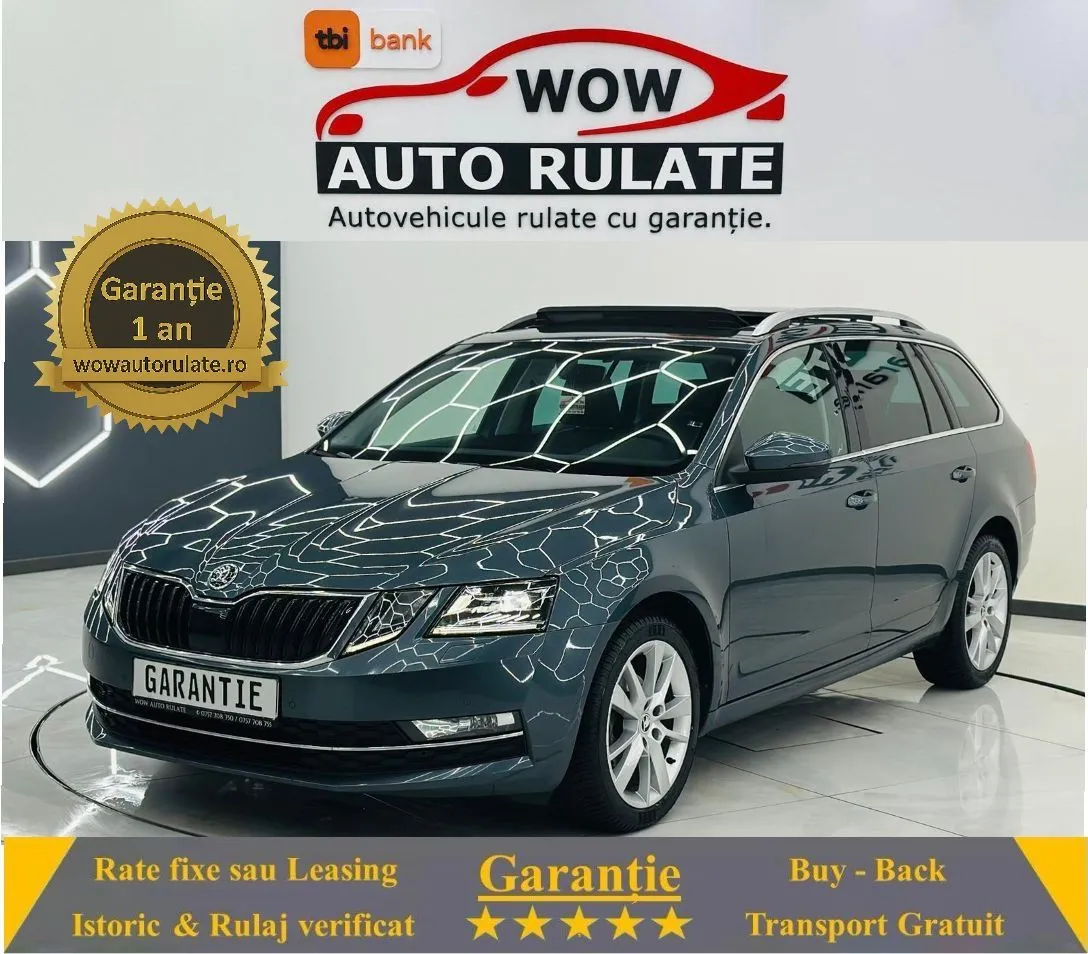SKODA OCTAVIA 2019 1.6D E6 Garantie 12 Luni Rate Avans 0 Doar Cu Buletinul 2019 - WOW Auto Rulate
