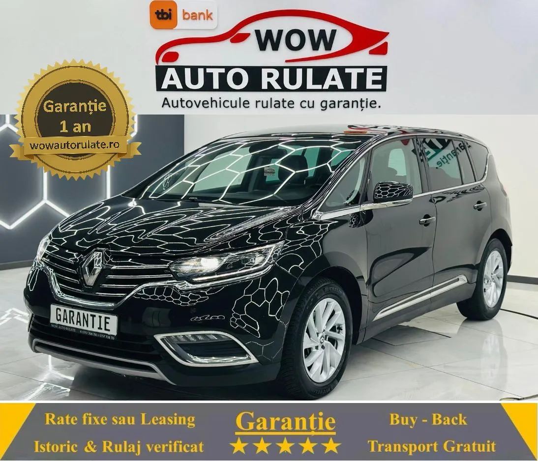 RENAULT ESPACE 2015 1.6D E6 7 Locuri Garantie 12 Luni Rate Avans 0 Doar Cu Buletinul 2015 - WOW Auto Rulate