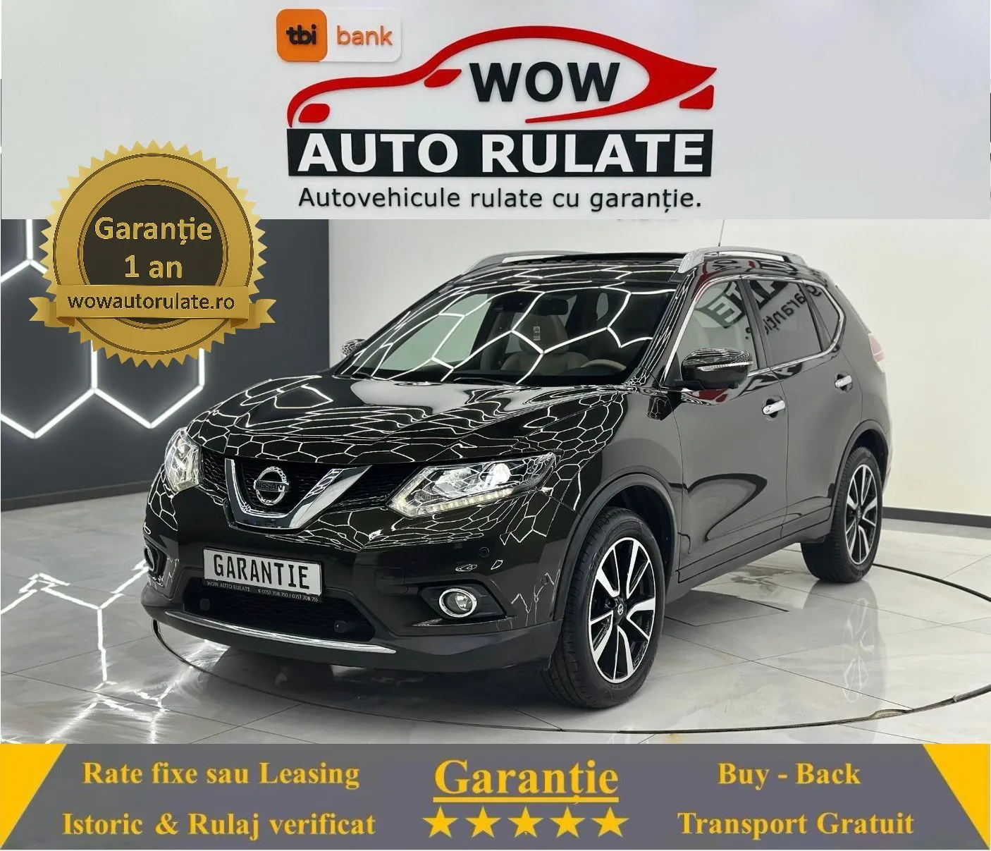 NISSAN X-TRAIL 2016 1.6D E6 Garantie 12 Luni Rate Avans 0 Doar Cu Buletinul 2016 - WOW Auto Rulate