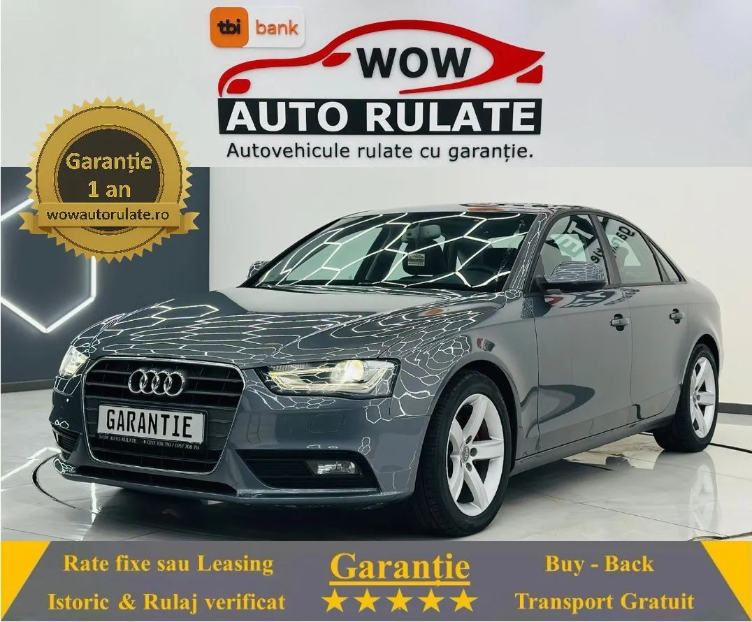AUDI A4 2015 2.0D E6 Garantie 12 Luni Rate Avans 0 Doar Cu Buletinul 2015 - WOW Auto Rulate