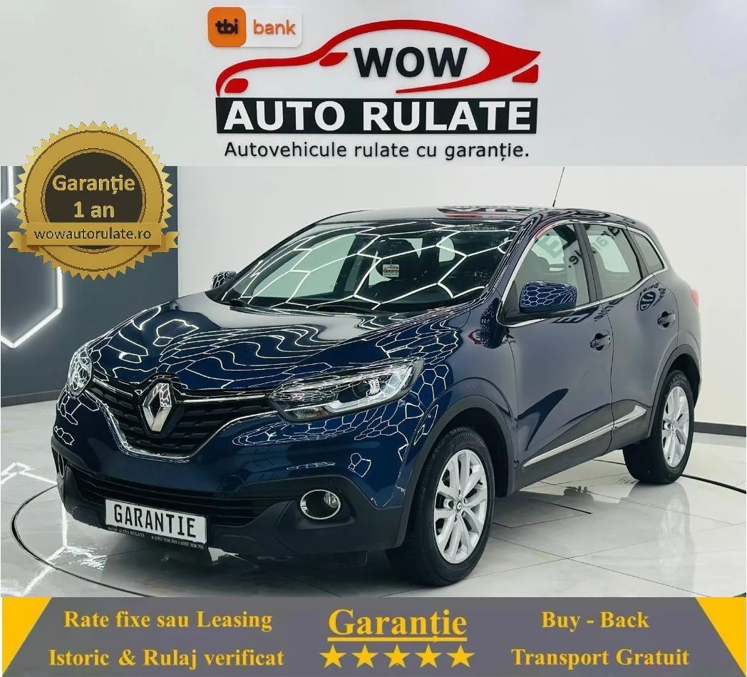 RENAULT KADJAR 2016 1.5D E6 Garantie 12 Luni Rate Avans 0 Doar Cu Buletinul 2016 - WOW Auto Rulate