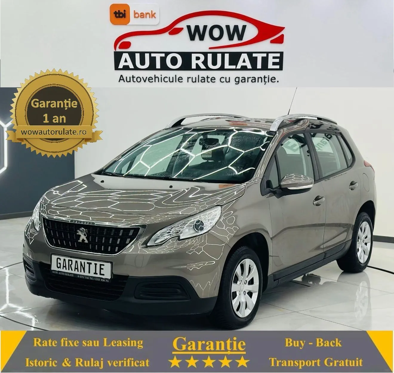 PEUGEOT 2008 2016 1.6D E6 Garantie 12 Luni Rate Avans 0 Doar cu Buletinul 2016 - WOW Auto Rulate