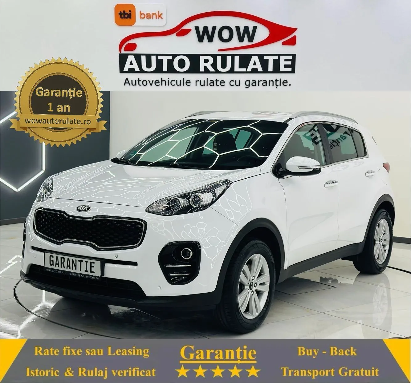 KIA SPORTAGE 2017 1.6i E6 Garantie 12 Luni Rate Avans 0 Doar Cu Buletinul 2017 - WOW Auto Rulate