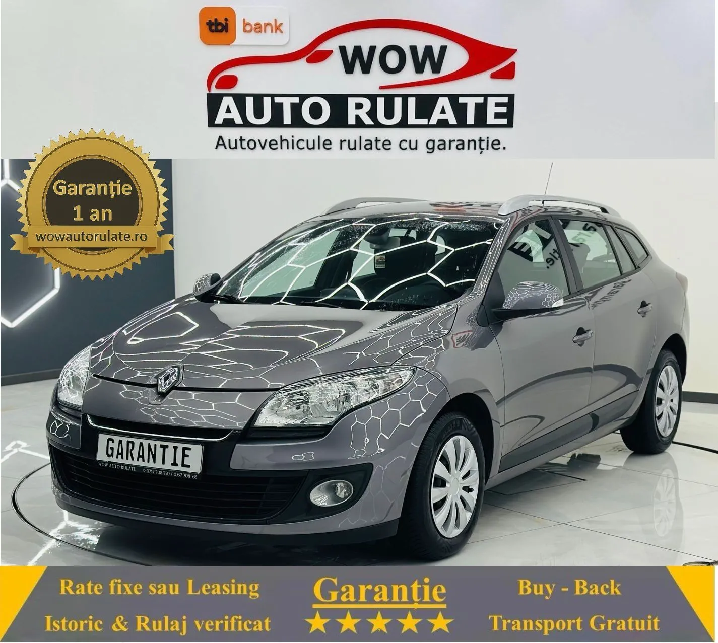 RENAULT MEGANE 2013 1.5D E5 Garantie 12 Luni Rate Avans 0 Doar Cu Buletinul 2013 - WOW Auto Rulate