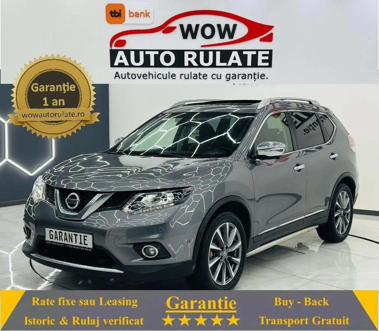 NISSAN X-TRAIL 2017 1.6i E6 7 Locuri Garantie 12 Luni Rate Avans 0 Doar Cu Buletinul 2017 - WOW Auto Rulate