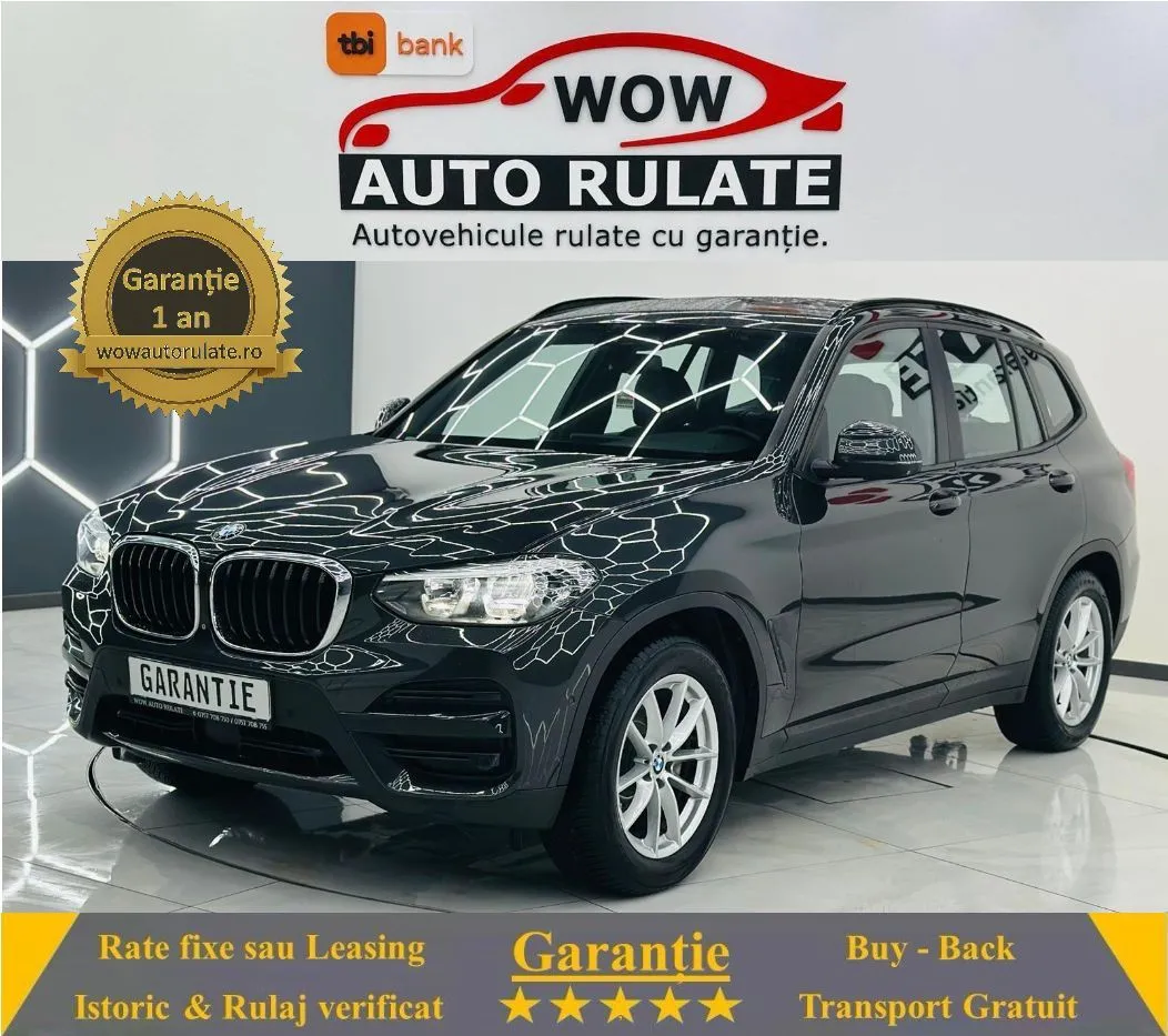 BMW X3 2018 2.0D E6 4x4 Garantie 12 Luni Rate Avans 0 Doar Cu Buletinul 2018 - WOW Auto Rulate