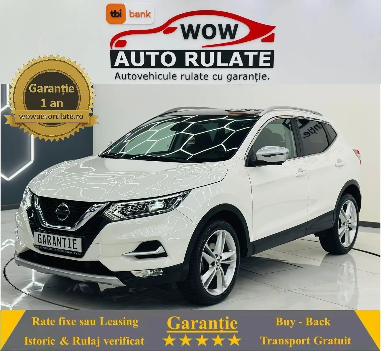 NISSAN Qashqai 2019 1.3i E6 Garantie 12 Luni Rate Avans 0 Doar Cu Buletinul 2019 - WOW Auto Rulate