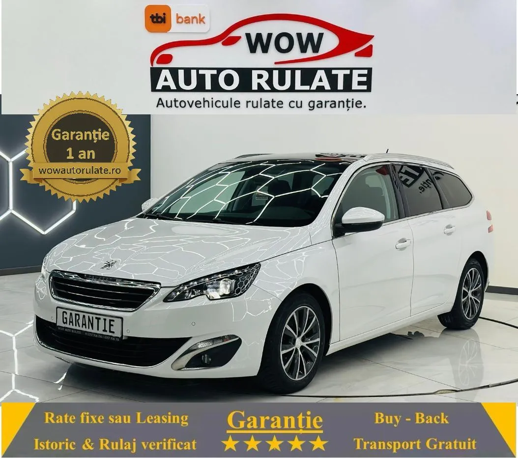 PEUGEOT 308 2015 1.6D E6 Garantie 12 Luni Rate Avans 0 Doar Cu Buletinul 2015 - WOW Auto Rulate