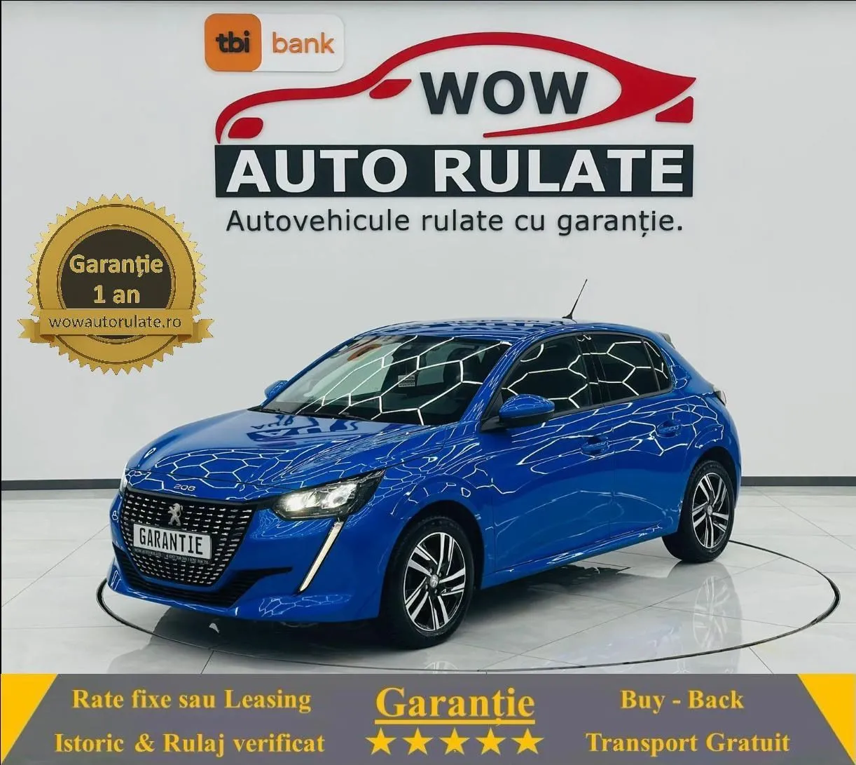 PEUGEOT 208 2021 1.5D E6 Garantie 12 Luni Rate Avans 0 Doar Cu Buletinul 2021 - WOW Auto Rulate