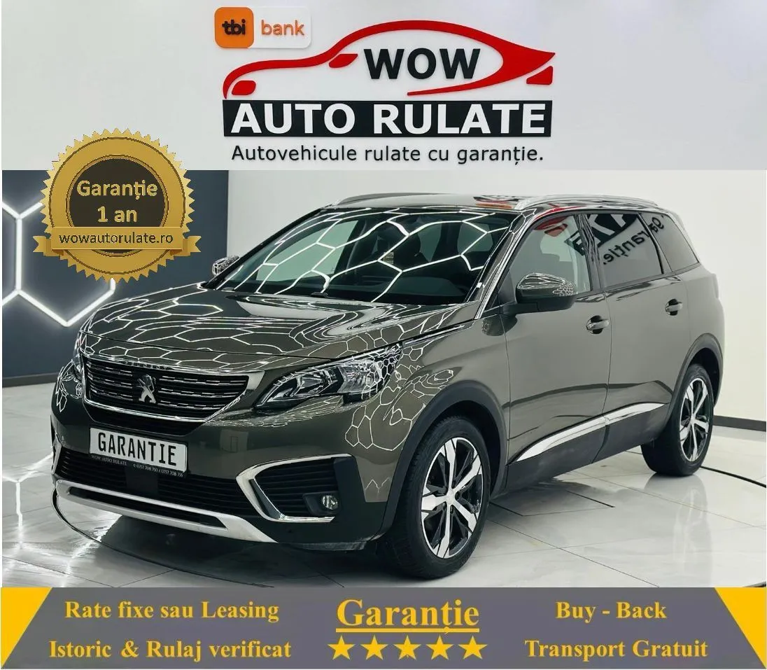 PEUGEOT 5008 2017 1.2i E6 7 Locuri Garantie 12 Luni Rate Avans 0 Doar Cu Buletinul 2017 - WOW Auto Rulate