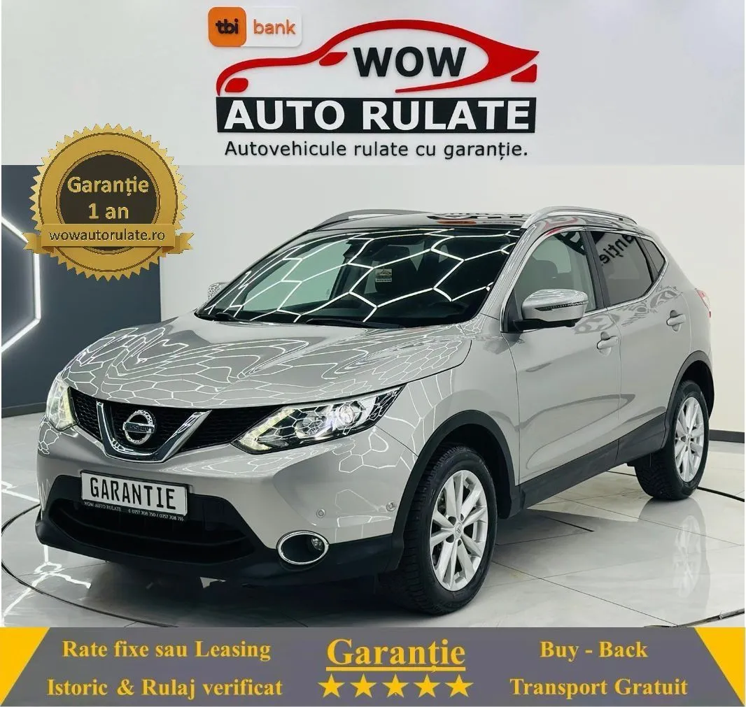 NISSAN Qashqai 2015 1.2i  E6 Garantie 12 Luni Rate Avans 0 Doar Cu Buletinul 2015 - WOW Auto Rulate