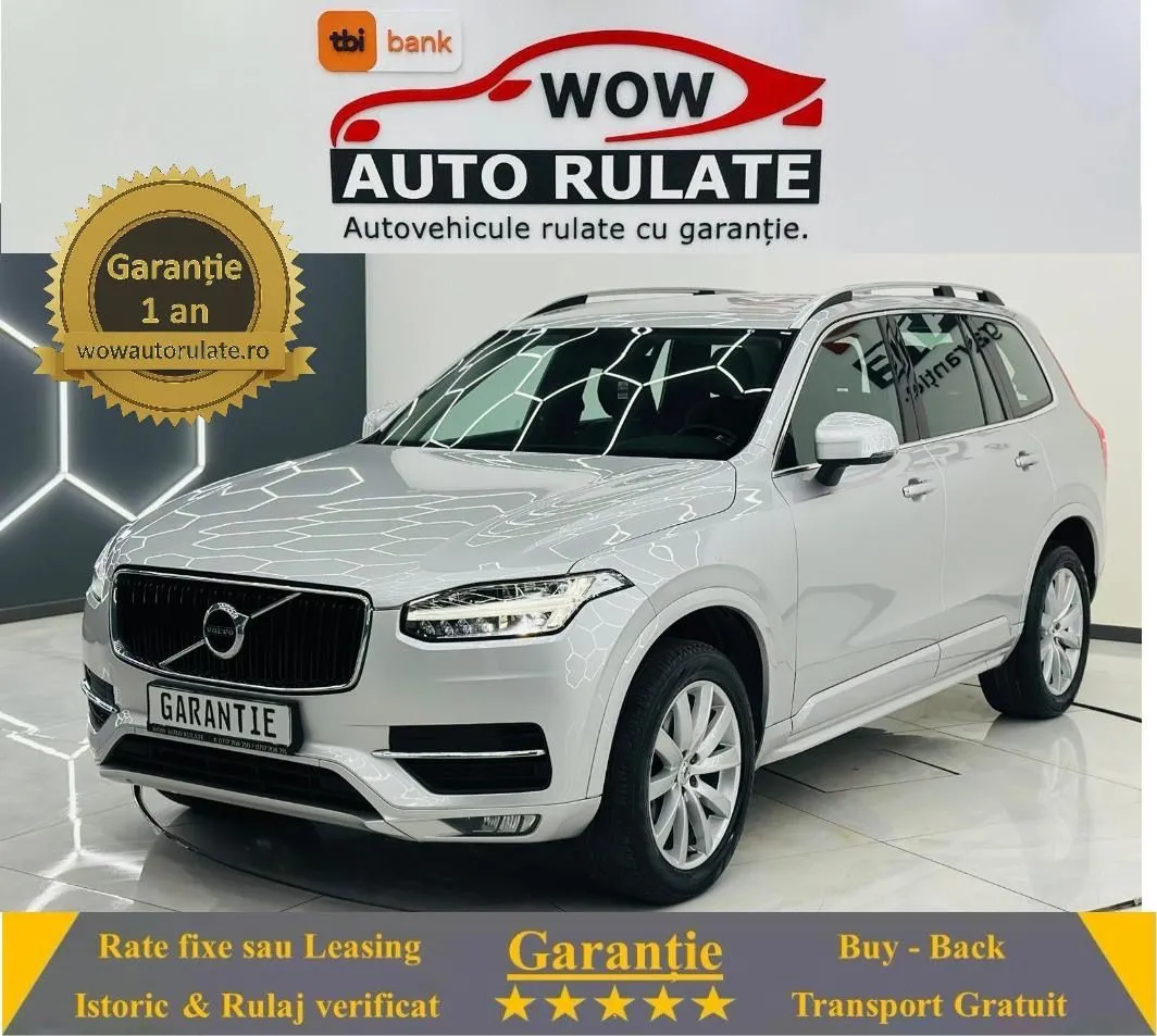 VOLVO Xc-90 2019 2.0D E6 7 Locuri Garantue 12 Luni Rate Avans 0 Doar Cu Buletinul 2019 - WOW Auto Rulate
