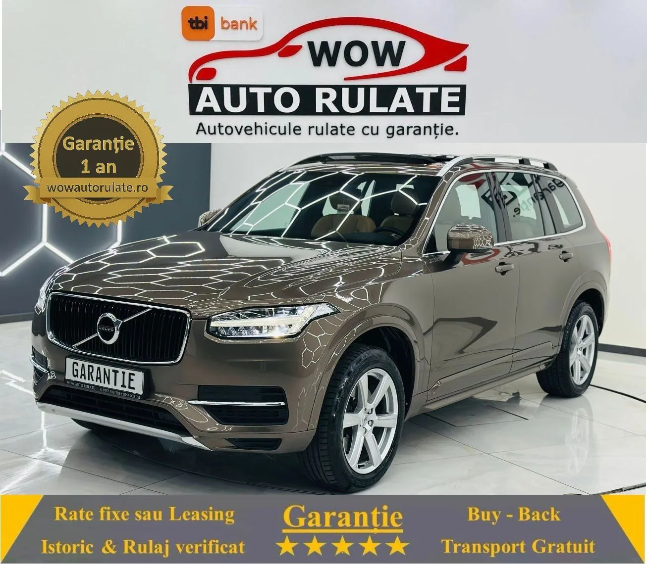 VOLVO Xc-90 2018 2.0D E6 4x4 Garantie 12 Luni Rate Avans 0 Doar Cu Buletinul 2018 - WOW Auto Rulate