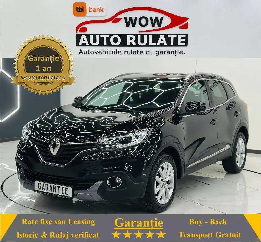 RENAULT KADJAR 2016 1.2i E6 Garantie 12 Luni Rate Avans 0 Doar Cu Buletinul 2016 - WOW Auto Rulate
