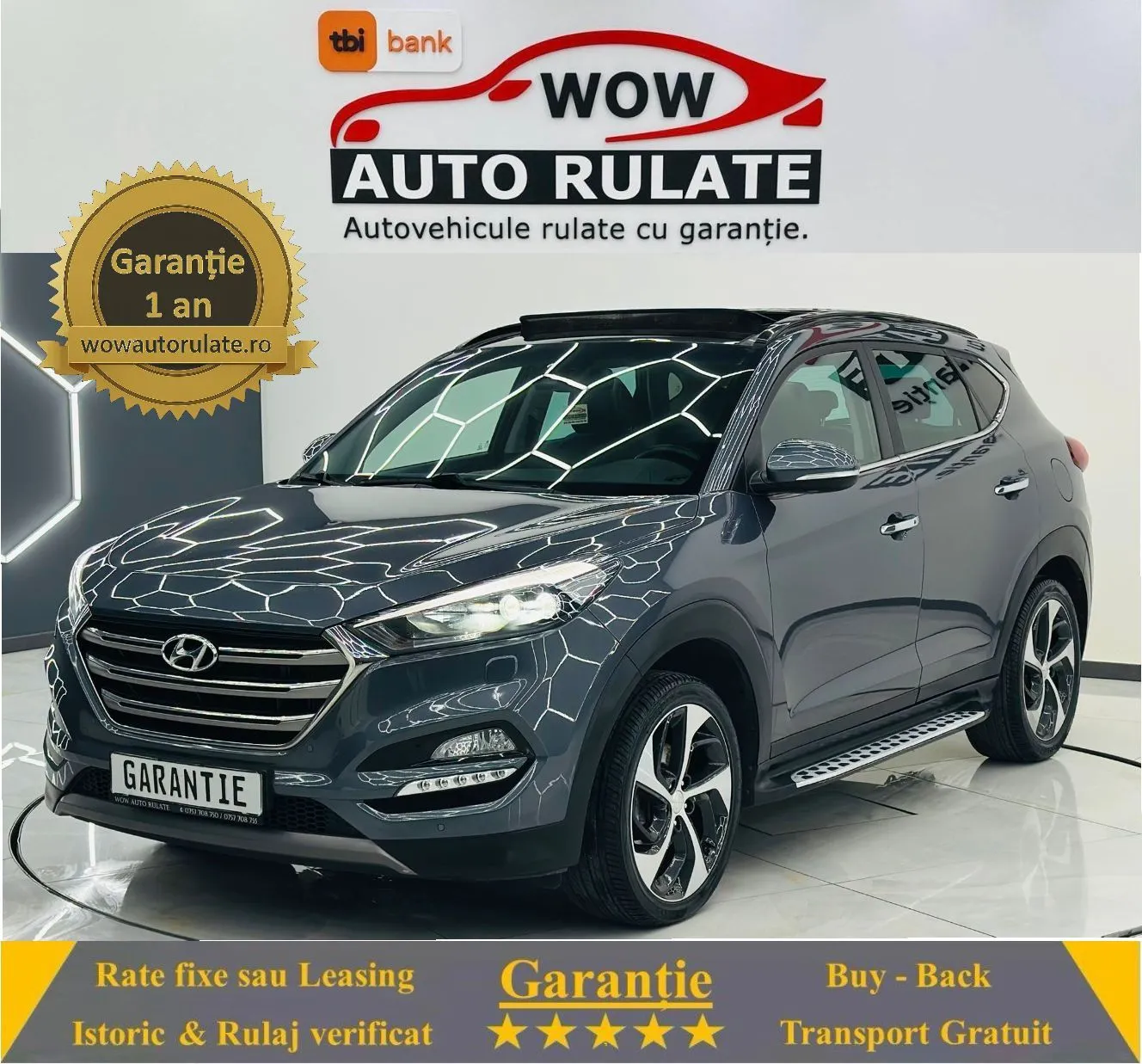 HYUNDAI TUCSON 2016 2.0D E6 Garantie 12 Luni Rate Avans 0 Doar cu Buletinul 2016 - WOW Auto Rulate