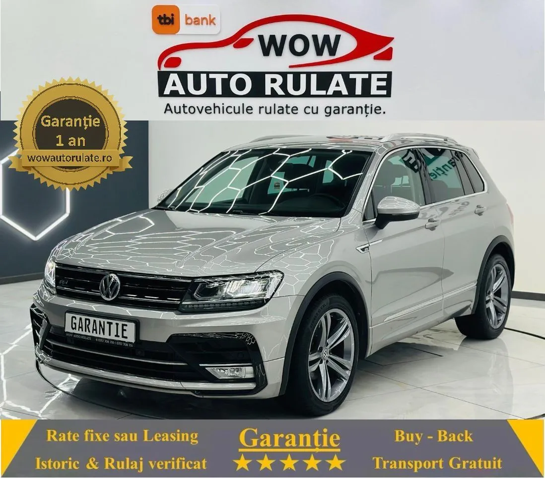 VOLKSWAGEN TIGUAN 2017 2.0D E6 R-Line Garantie 12 Luni Rate Avans 0 Doar Cu Buletinul 2017 - WOW Auto Rulate