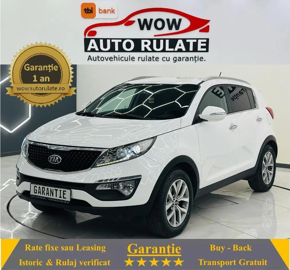 KIA SPORTAGE 2015 1.6i +GPL E5 Garantie 12  Luni Rate Avans 0 Doar Cu Buletinul 2015 - WOW Auto Rulate