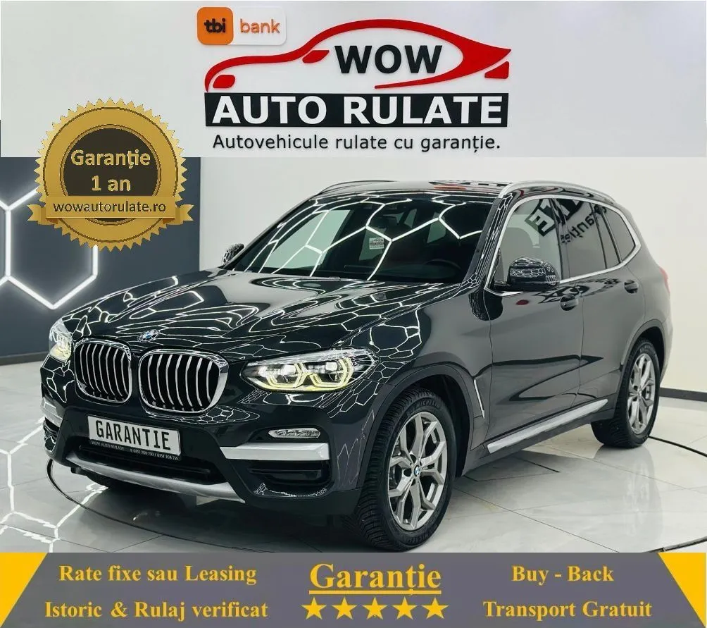 BMW X3 2019 2.0i E6 4X4 Garantie 12 Luni Rate Avans 0 Doar Cu Buletinul 2019 - WOW Auto Rulate