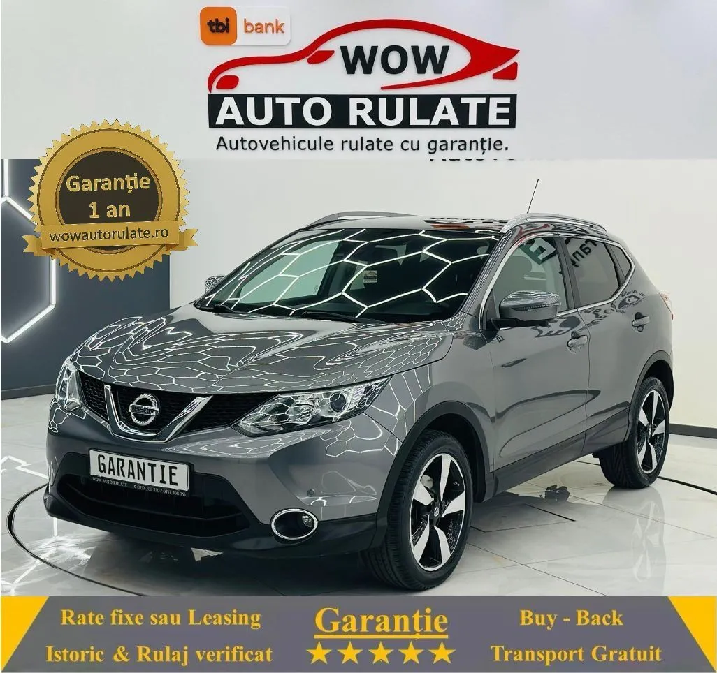 NISSAN Qashqai 2015 1.2i E5 Garantie 12 Luni Rate Avans 0 Doar Cu Buletinul 2015 - WOW Auto Rulate