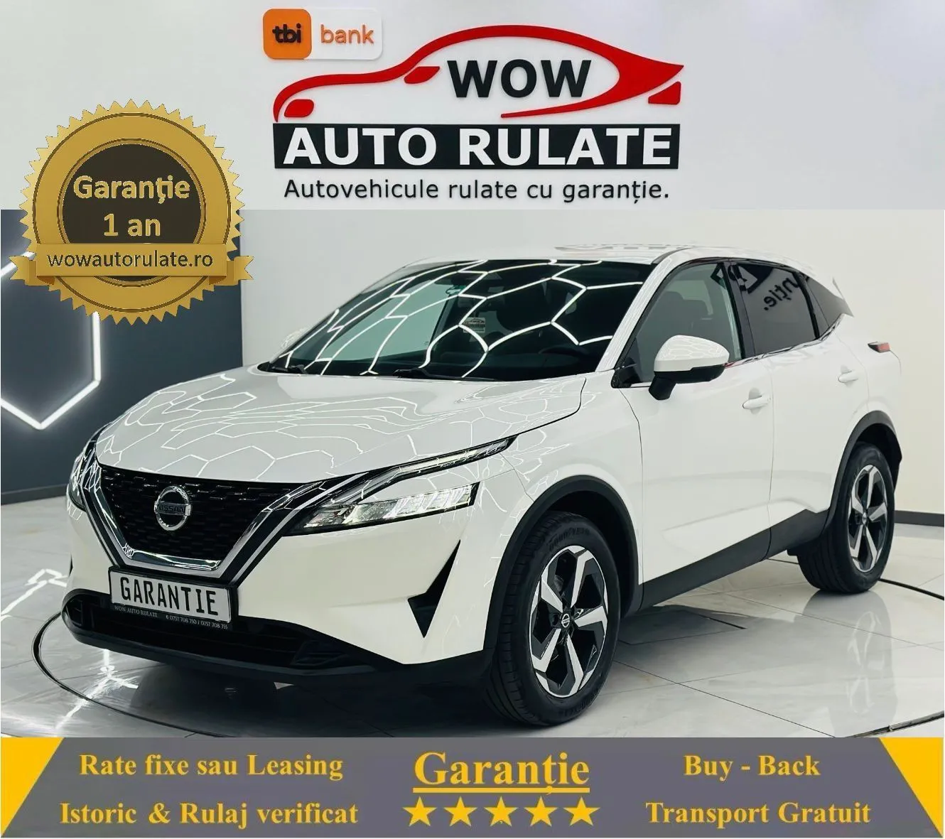 NISSAN Qashqai 2022 1.3i E6 Garantie 12 Luni Rate Avans 0 Doar Cu Buletinul 2022 - WOW Auto Rulate