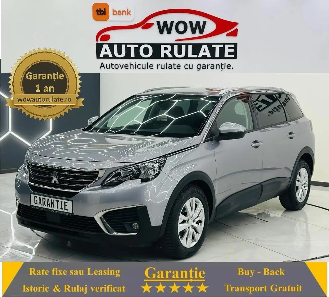 PEUGEOT 5008 2018 1.2i E6 7Locuri Garantie 12 Luni Rate Avans 0 Doar cu Buletinul 2018 - WOW Auto Rulate