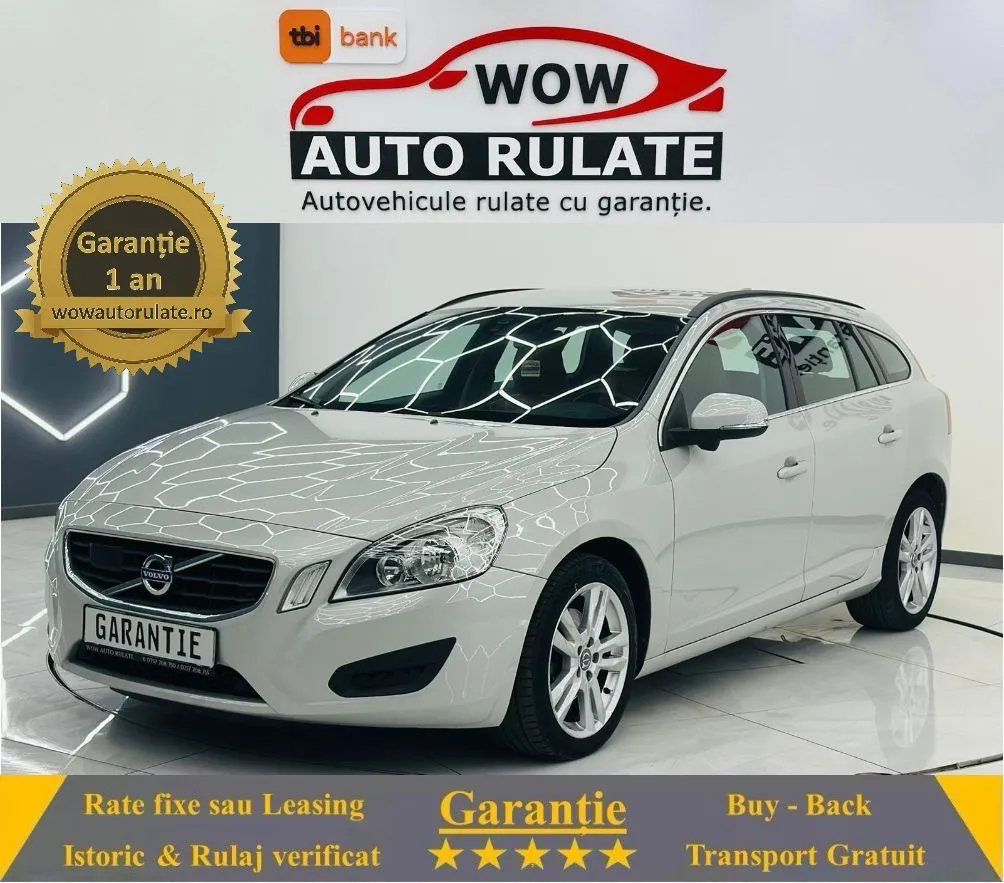 VOLVO V60 2012 2.0D E5 Garantie 12 Luni Rate Avans 0 Doar Cu Buletinul 2012 - WOW Auto Rulate