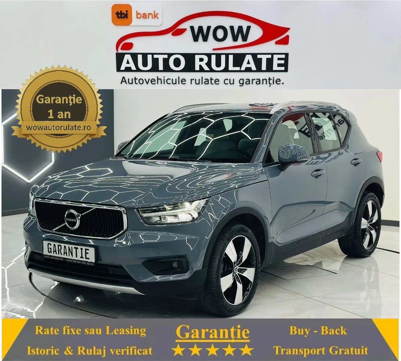 VOLVO Xc-40 2021 2.0D E6 Garantie 12 Luni Rate Avans 0 Doar Cu Buletinul 2021 - WOW Auto Rulate