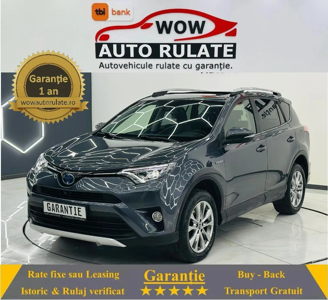 TOYOTA Rav-4 2016 2.5i HYBRID E6  Garantie 12 Luni Rate Avans 0 Doar cu Buletinul 2016 - WOW Auto Rulate