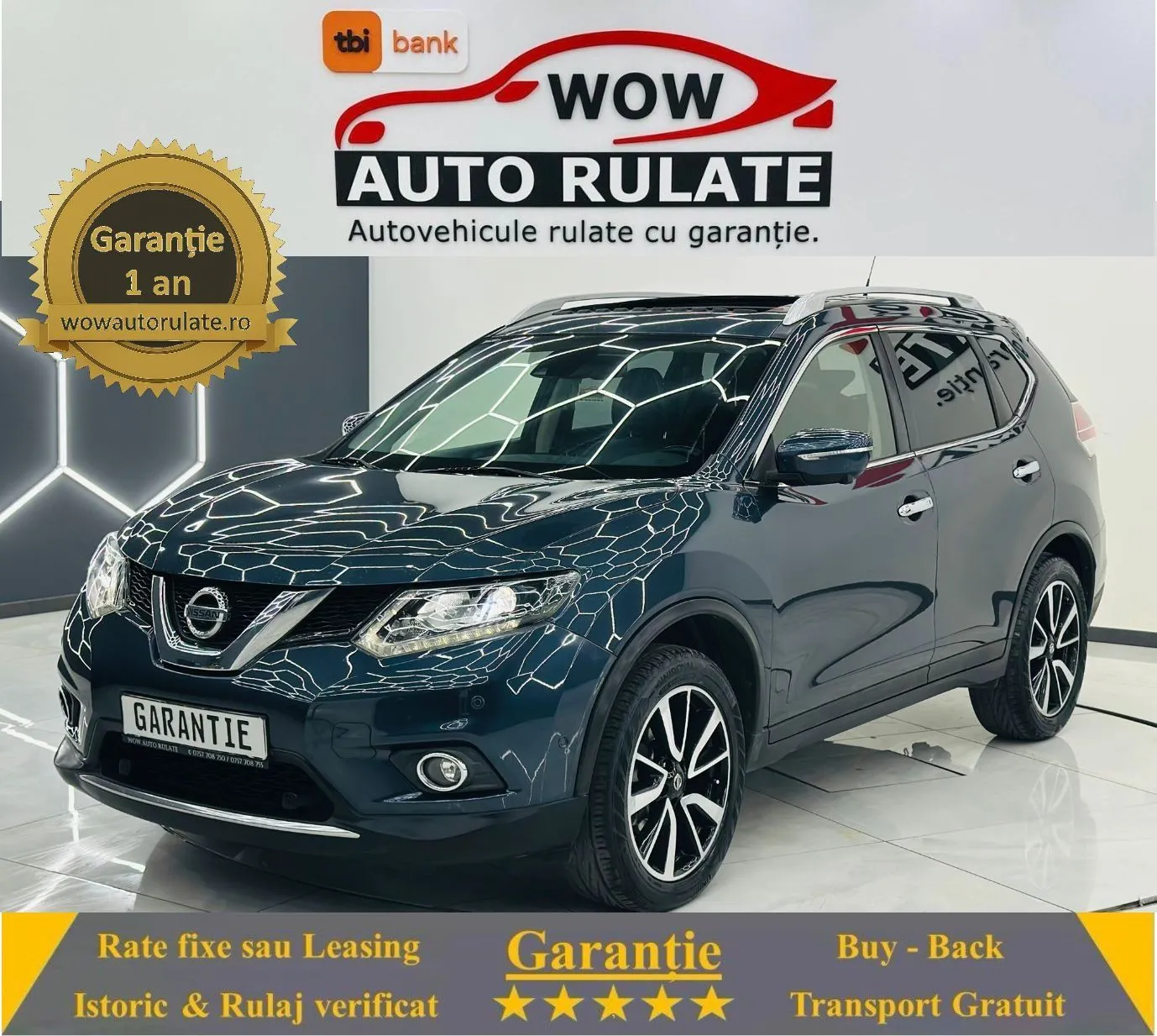 NISSAN X-TRAIL 2017 2.0D E6 7 Locuri Garantie 12 Luni Rate Avans 0 Doar Cu Buletinul 2017 - WOW Auto Rulate