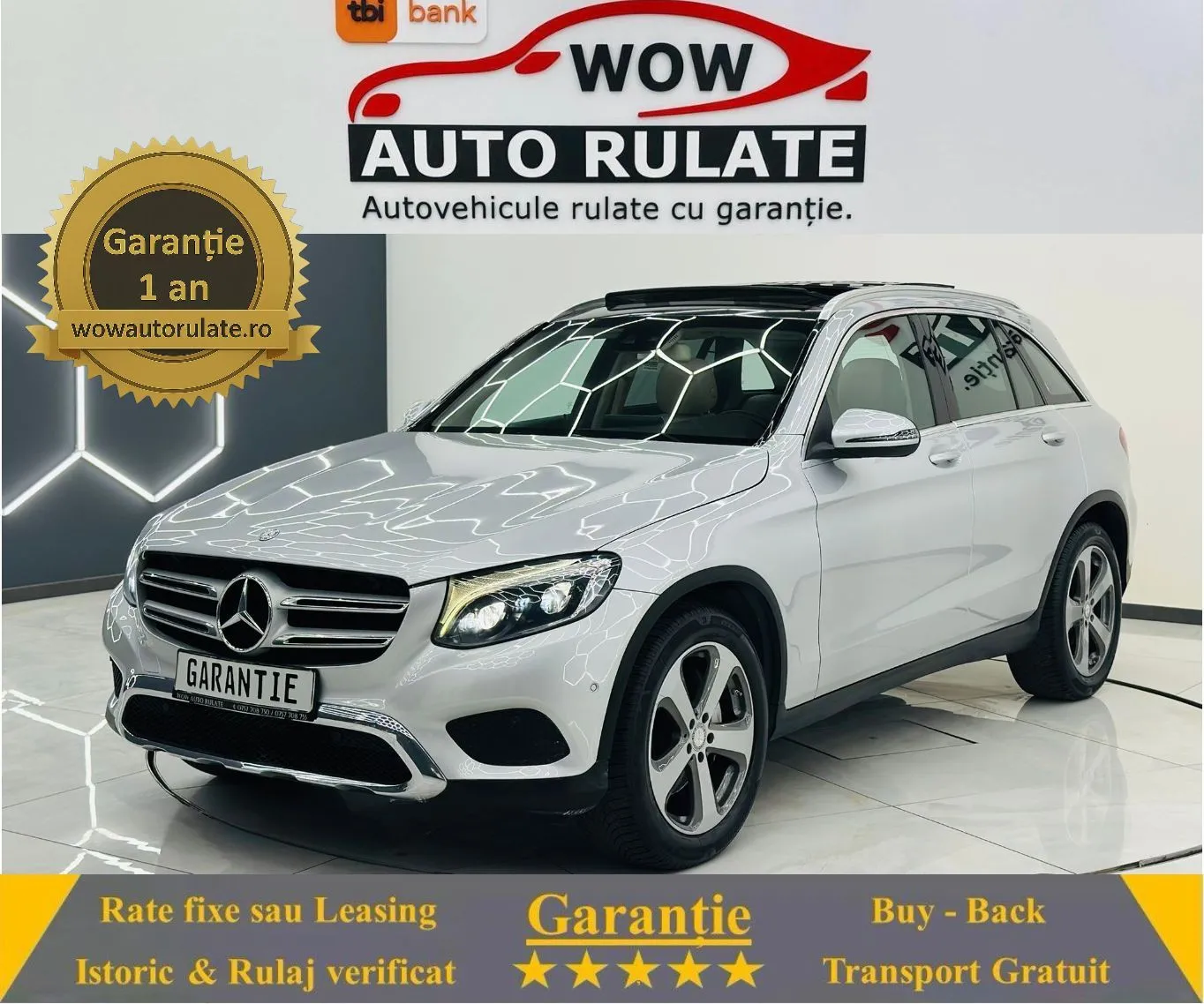 MERCEDESBENZ Glc 2017 2.2D E6 4x4 Garantie 12  Luni Rate Avans 0 Doar Cu Buletinul 2017 - WOW Auto Rulate