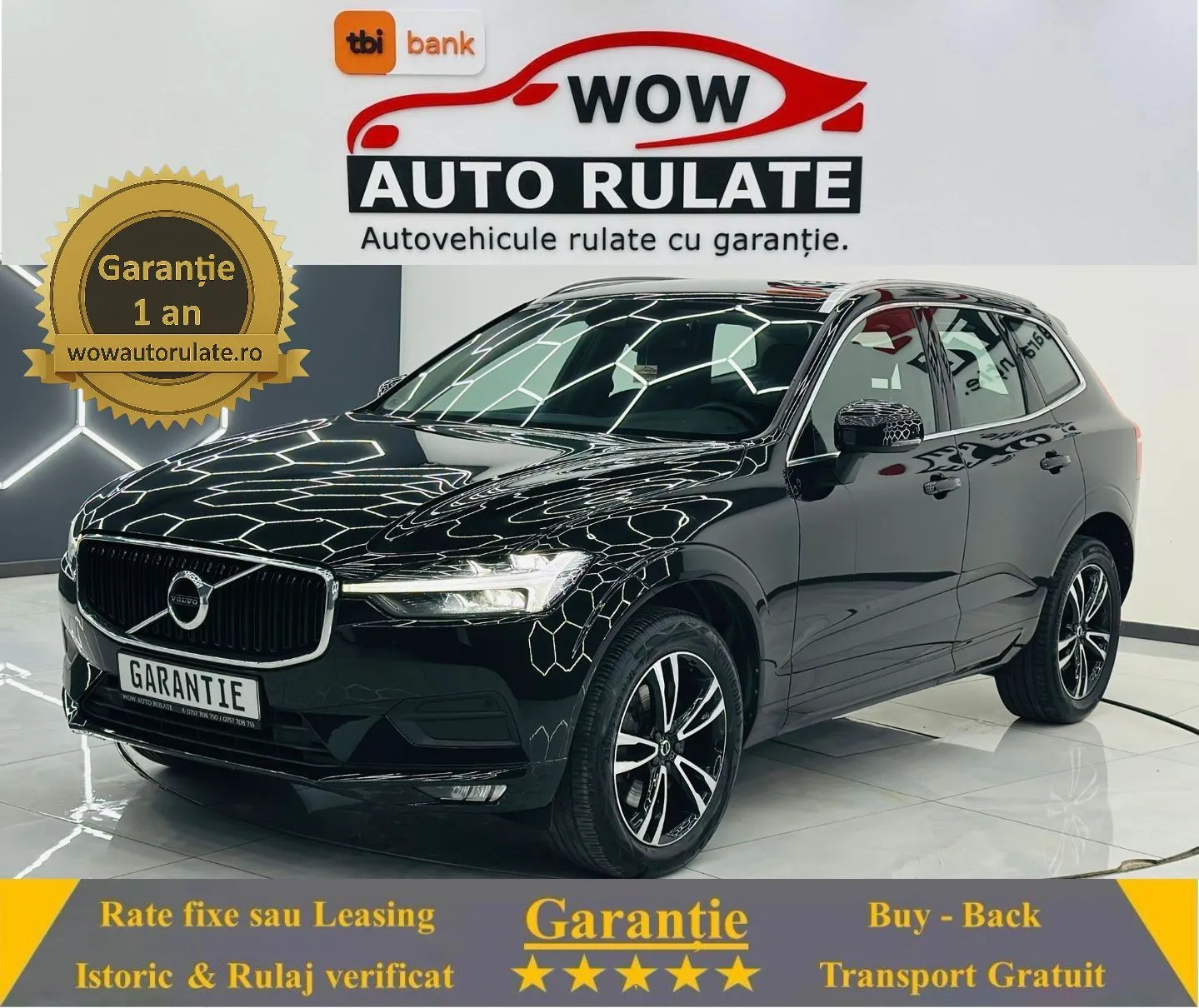VOLVO Xc-60 2021 2.0D E6 Garantie 12  Luni Rate Avans 0 Doar Cu Buletinul 2021 - WOW Auto Rulate