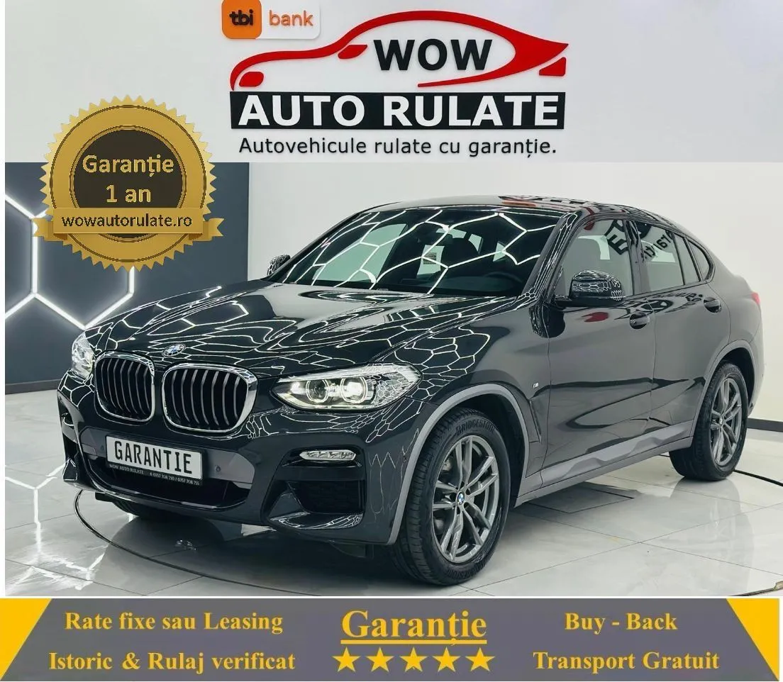 BMW X4 2018 2.0D E6 4X4 Garantie 12 Luni Rate Avans 0 Doar Cu Buletinul 2018 - WOW Auto Rulate