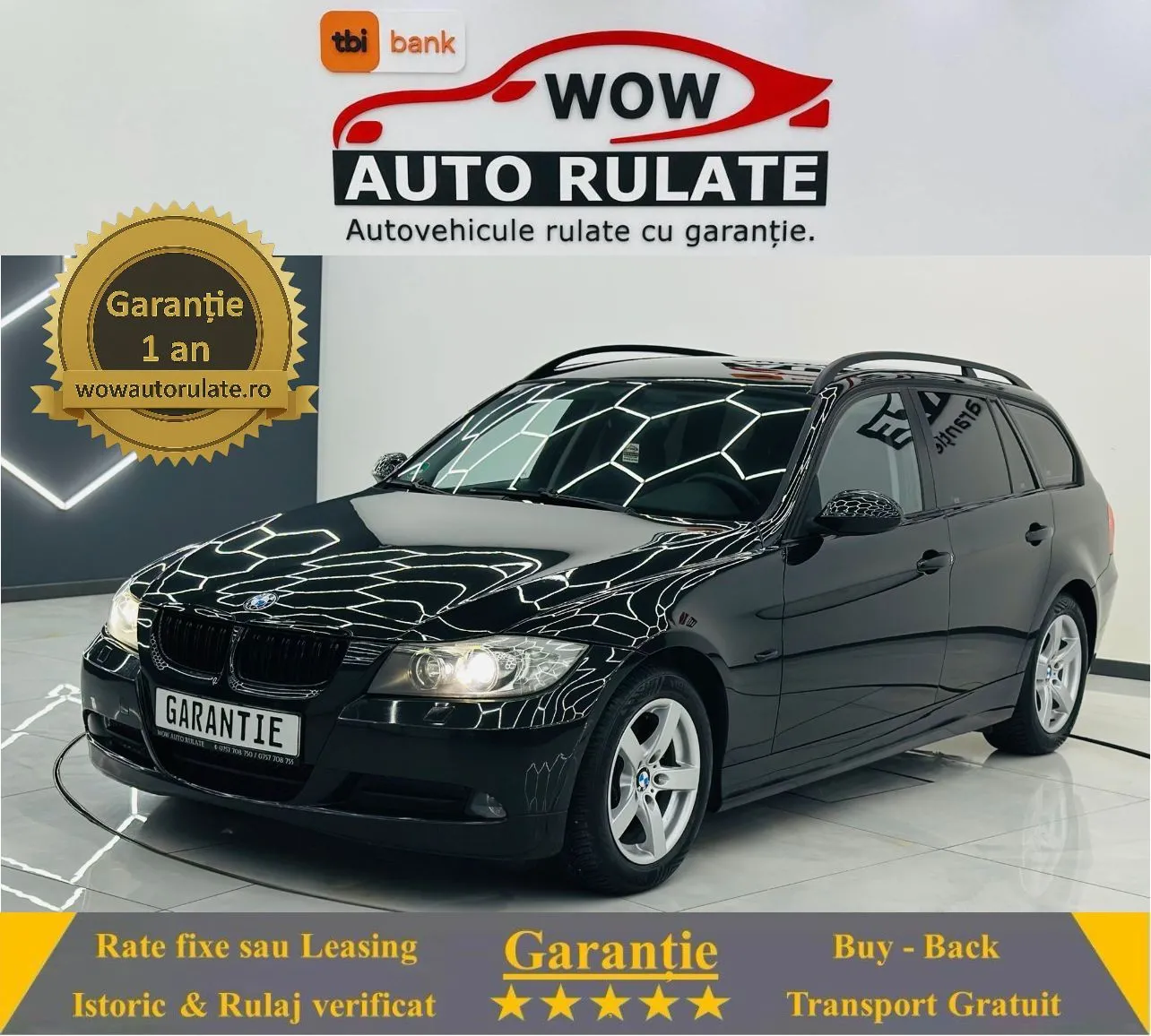 BMW Seria-3 2008 2.0D E4 Garantie 12 Luni Rate Avans 0 Doar Cu Buletinul 2008 - WOW Auto Rulate