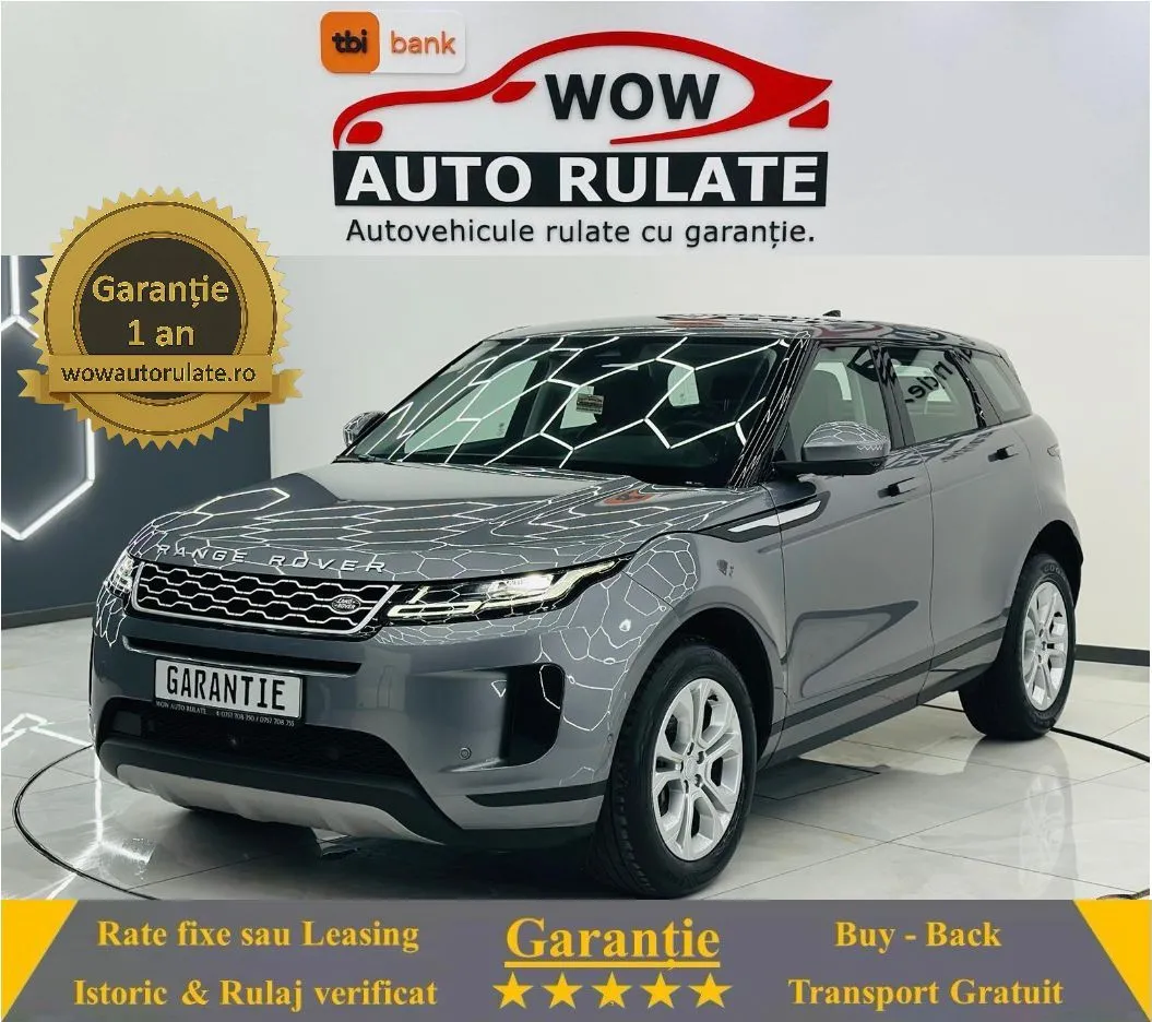 LANDROVER RANGE-ROVER-EVOQUE 2021 2.0D E6 Garantie 12 Luni Rate Avans 0 Doar cu Buletinul 2021 - WOW Auto Rulate