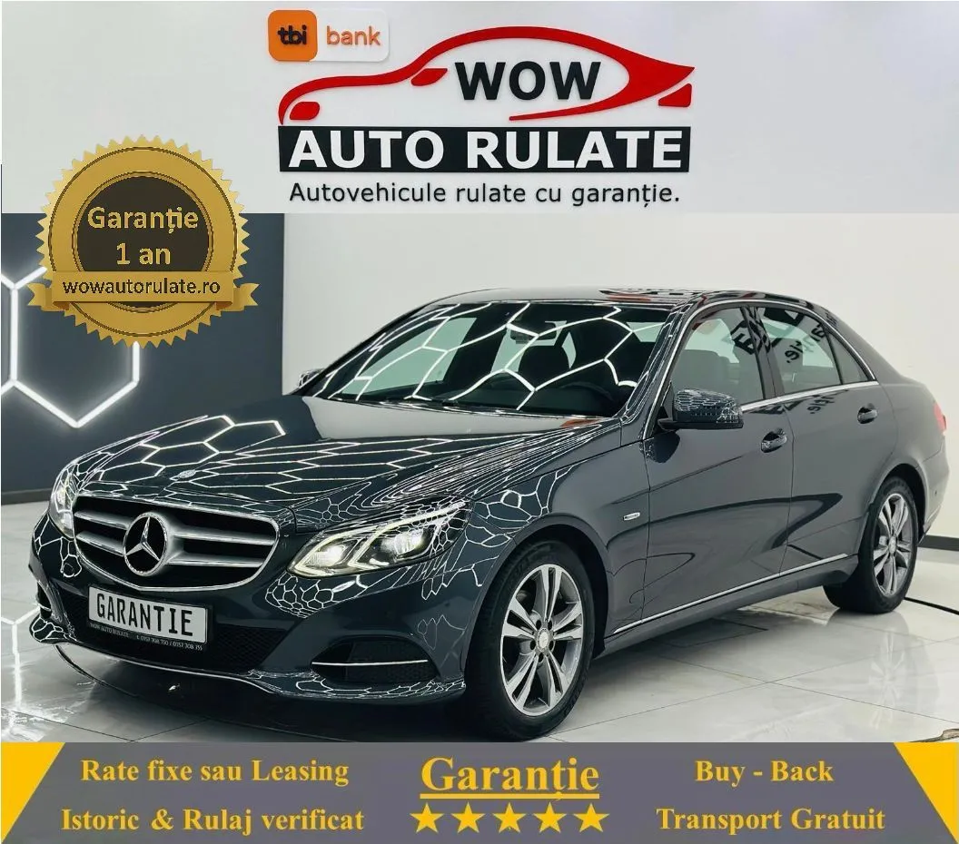 MERCEDESBENZ E 2016 2.2D E6 Garantie 12 Luni Rate Avans 0 Doar Cu Buletinul 2016 - WOW Auto Rulate