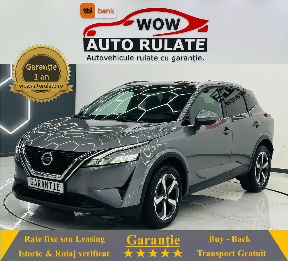 NISSAN Qashqai 2022 1.3i E6 MHVE Garantie 12 Luni Rate Avans 0 Doar Cu Buletinul 2022 - WOW Auto Rulate