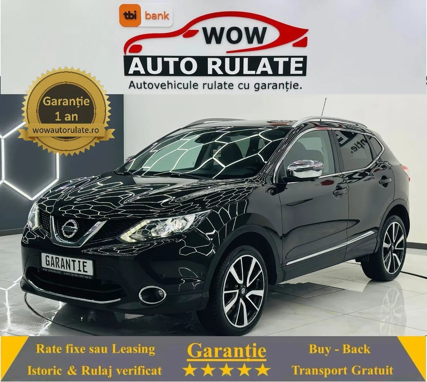 NISSAN Qashqai 2015 1.6D E6 Garantie 12 Luni Rate Avans 0 Doar Cu Buletinul 2015 - WOW Auto Rulate