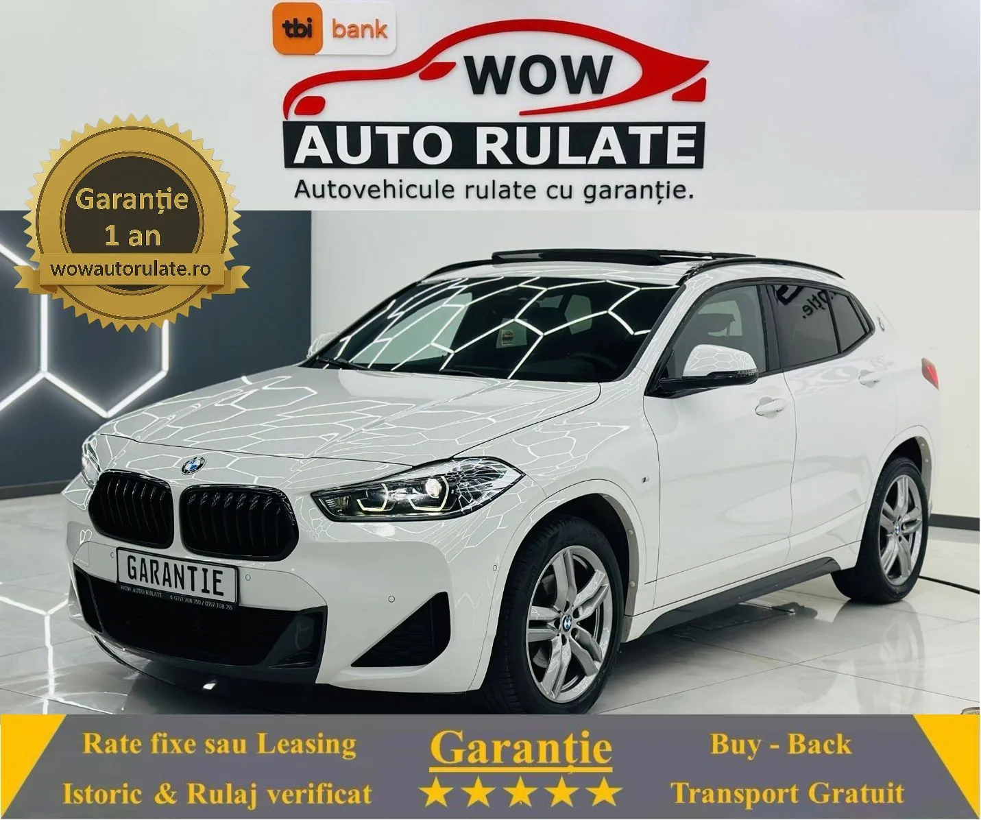 BMW X2 2021 2.0D E6 Garantie 12 Luni Rate Avans 0 Doar cu Buletinul 2021 - WOW Auto Rulate