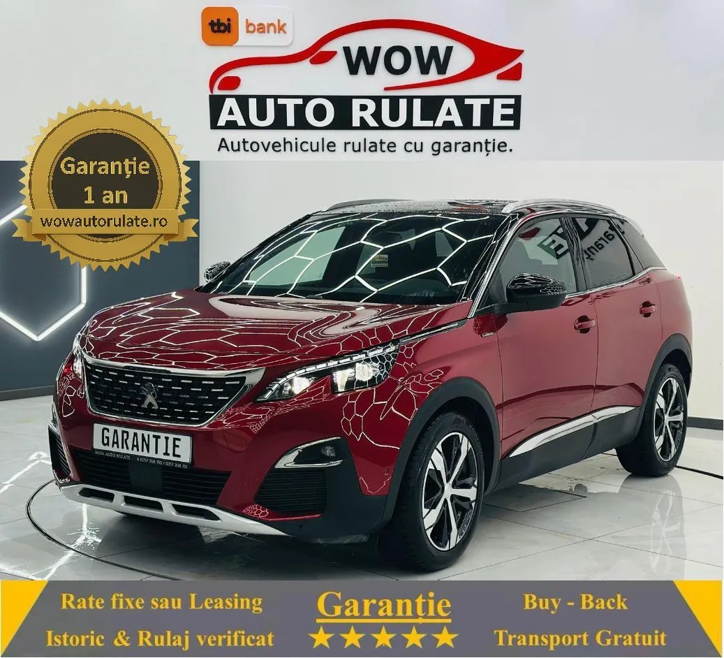 PEUGEOT 3008 2018 1.2i E6 Garantie 12 Luni Rate Avans 0 Doar Cu Buletinul 2018 - WOW Auto Rulate