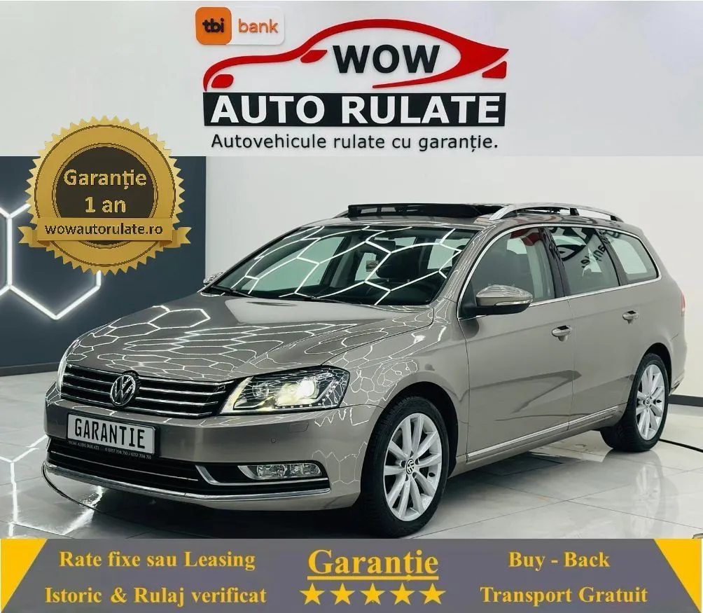 VOLKSWAGEN PASSAT 2014 2.0D E5 Garantie 12 Luni Rate Avans 0 Doar Cu Buletinul 2014 - WOW Auto Rulate
