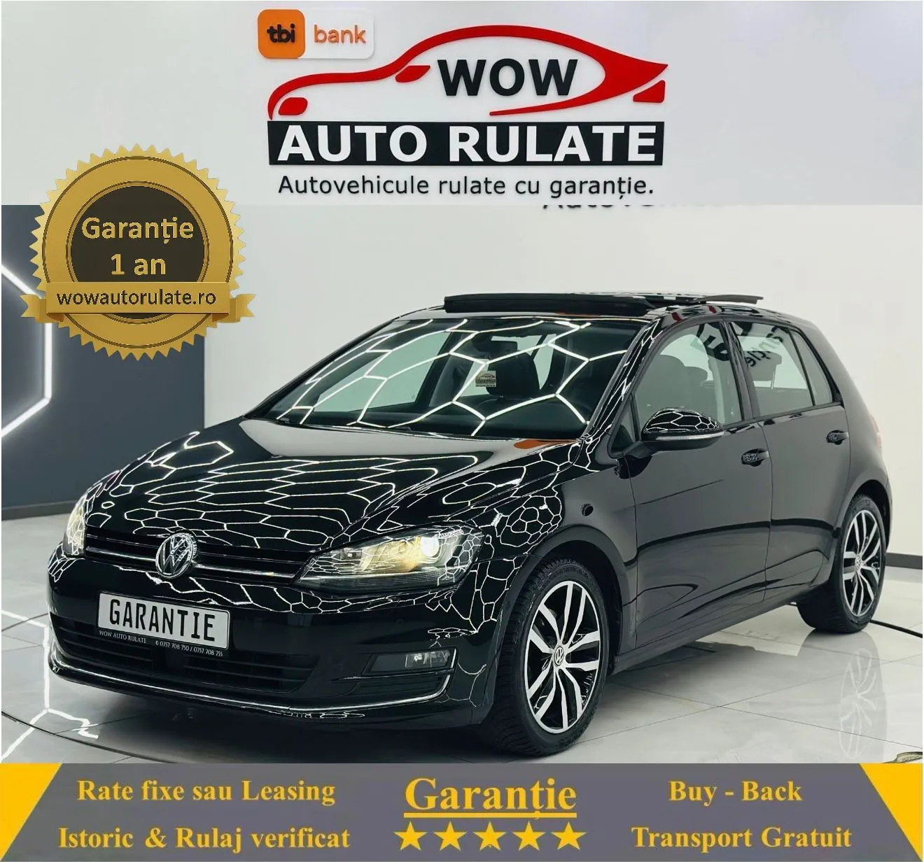 VOLKSWAGEN GOLF 2016 1.6D E6 Garantie 12 Luni Rate Avans 0 Doar Cu Buletinul 2016 - WOW Auto Rulate