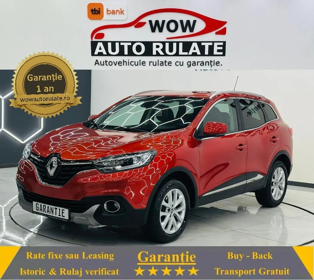 RENAULT KADJAR 2018 1.2i E6 Garantie 12 Luni Rate Avans 0 Doar cu Buletinul 2018 - WOW Auto Rulate