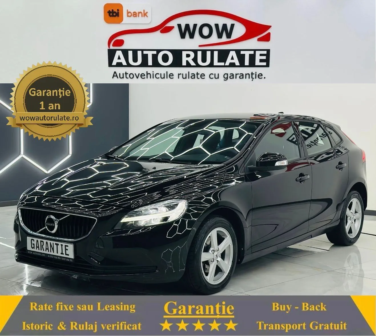 VOLVO V40 2018 2.0D E6 Garantie 12 Luni Rate Avans 0 Doar Cu Buletinul 2018 - WOW Auto Rulate